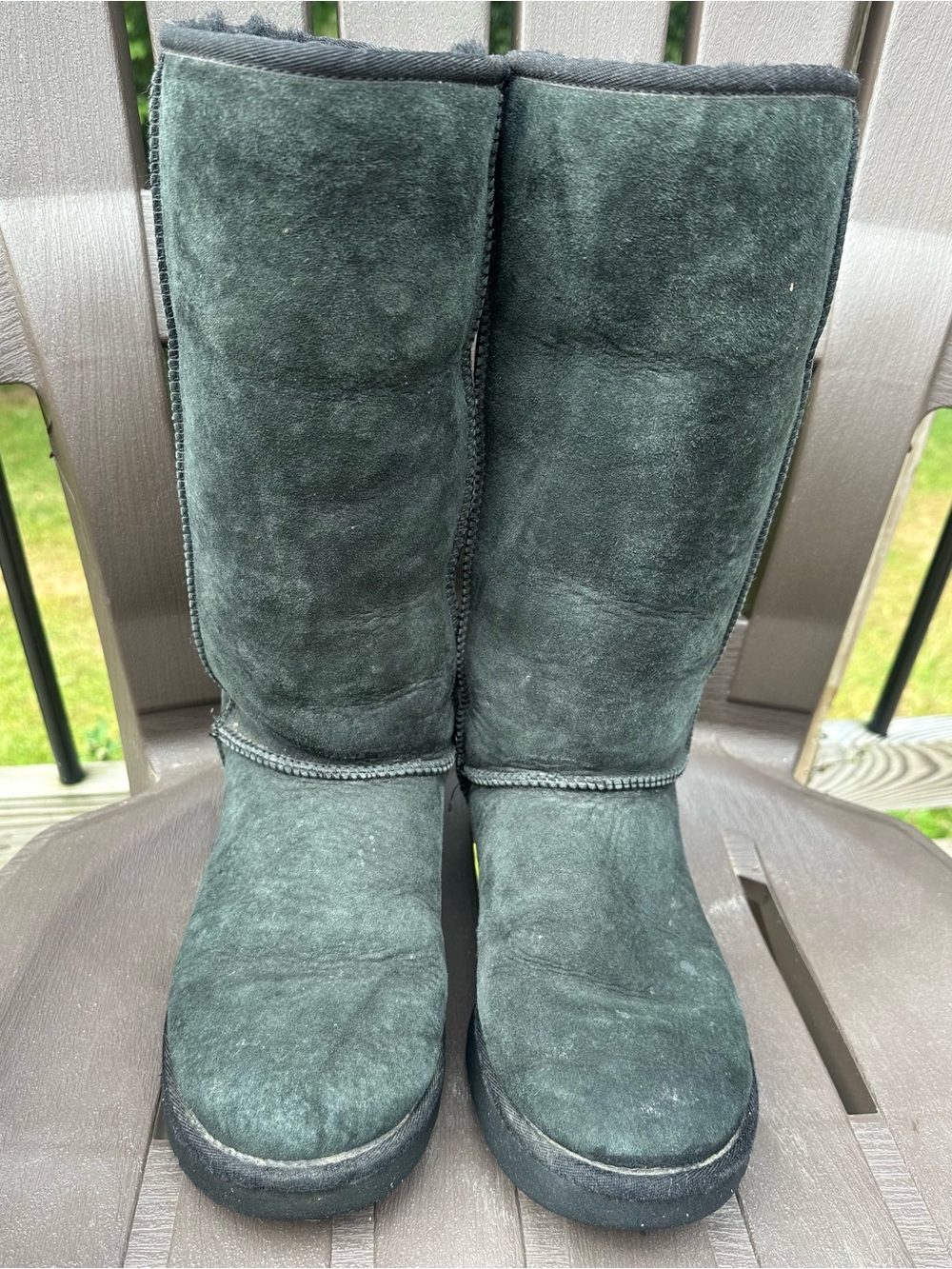 UGG Tall Boots - Black-Size 10